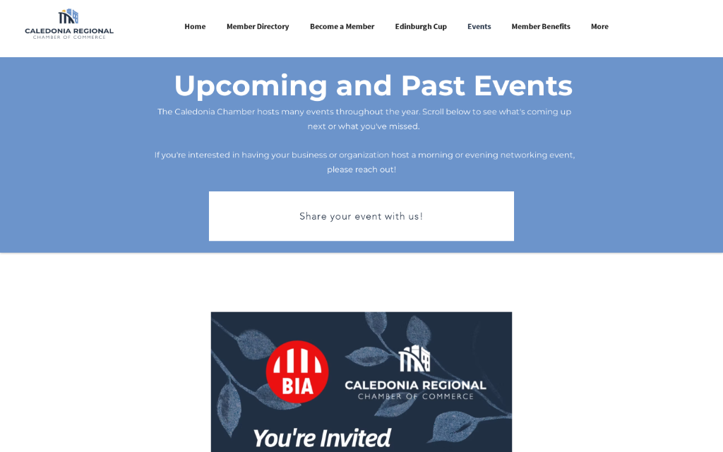 Old events page