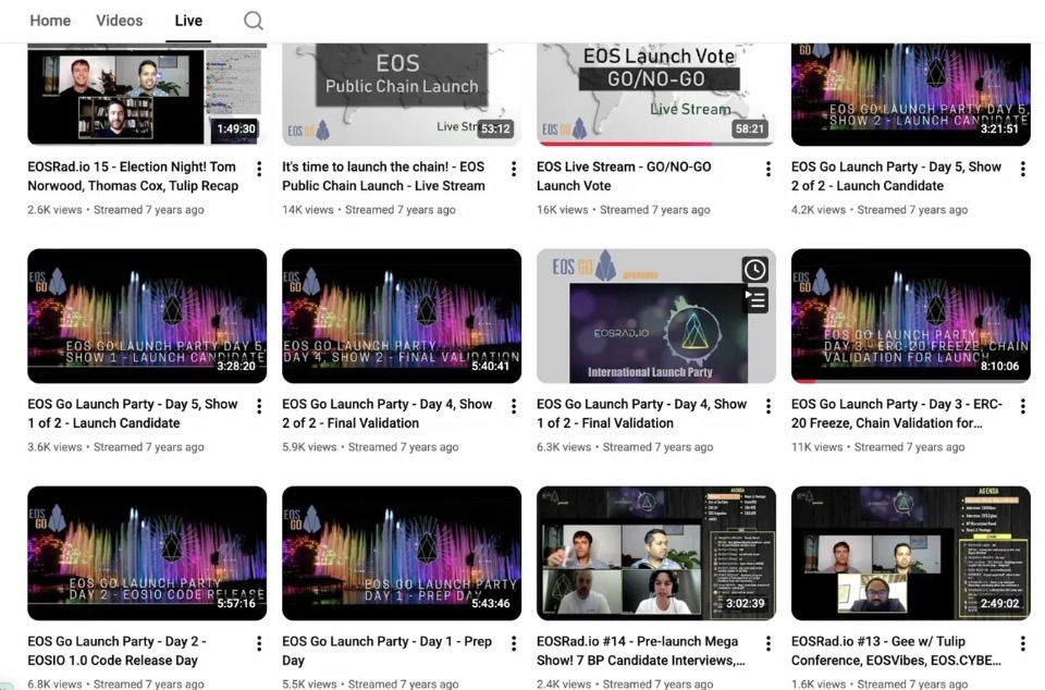 EOS Go launch party stream series